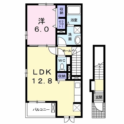 ベル・ローズ 201【管理NO：1-019952201-02010】 ★家具家電は申し込み後に搬入します★ ★2027年01月上旬入居可能★の外観画像