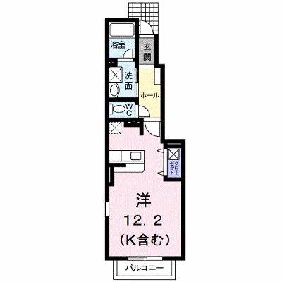 クリエンテ 105【管理NO：1-015035801-01050】 ★家具家電は申し込み後に搬入します★ ★2026年12月中旬入居可能★の外観画像