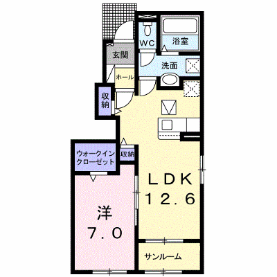 メゾン　ド　クオーレ 101【管理NO：1-026445501-01010】 ★家具家電は申し込み後に搬入します★ ★2026年11月上旬入居可能★の外観画像
