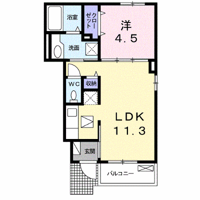 ホープヒルズ 106【管理NO：1-024412301-01050】 ★家具家電は申し込み後に搬入します★ ★2026年11月上旬入居可能★の外観画像
