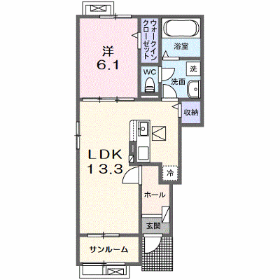 ビートルハウス野田山Ⅱ 101【管理NO：1-026794802-01010】 ★家具家電は申し込み後に搬入します★ ★2026年11月上旬入居可能★の外観画像