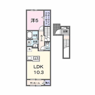 アルカンシェル　北花山 202【管理NO：1-028840101-02020】 ★家具家電は申し込み後に搬入します★ ★2027年03月下旬入居可能★の外観画像