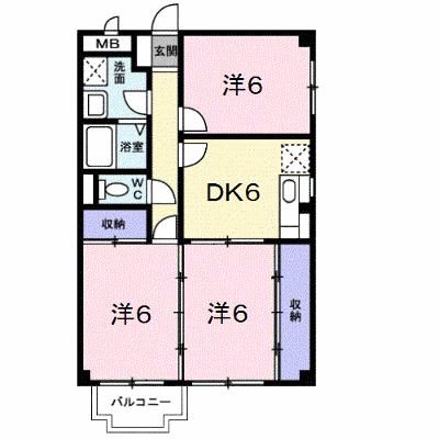 サニーコートすみれ 103【管理NO：1-007116201-01030】 ★家具家電は申し込み後に搬入します★ ★2026年12月中旬入居可能★の外観画像