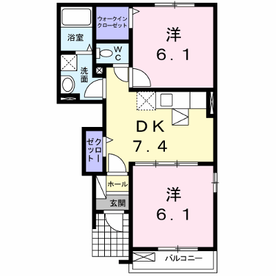 パレ・デリシュー 104【管理NO：1-016262801-01040】 ★家具家電は申し込み後に搬入します★ ★2026年12月上旬入居可能★の外観画像