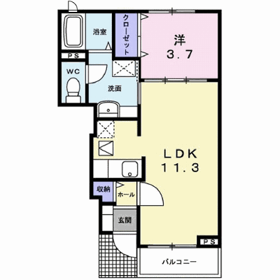 アウローラ玉手Ⅱ　Ａ 103【管理NO：1-017113801-01030】 ★家具家電は申し込み後に搬入します★ ★2026年12月上旬入居可能★の外観画像