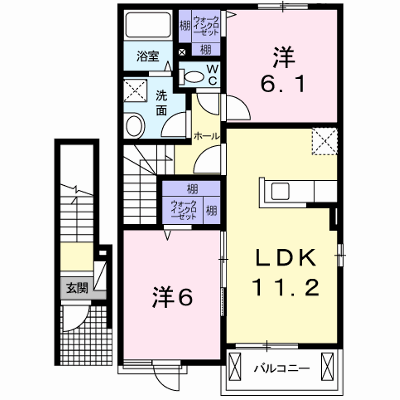 ラミヤカーサ 202【管理NO：1-019935701-02020】 ★家具家電は申し込み後に搬入します★ ★2026年12月上旬入居可能★の外観画像