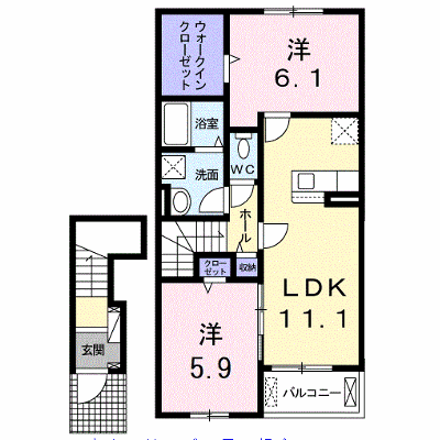 Ｄａｉｓｙ　ＭａｉｓｏｎⅠ 202【管理NO：1-025686901-02020】 ★家具家電は申し込み後に搬入します★ ★2026年11月下旬入居可能★の外観画像