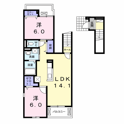 モンターナ　Ⅲ番館 206【管理NO：1-023632901-02050】 ★家具家電は申し込み後に搬入します★ ★2026年11月上旬入居可能★の外観画像