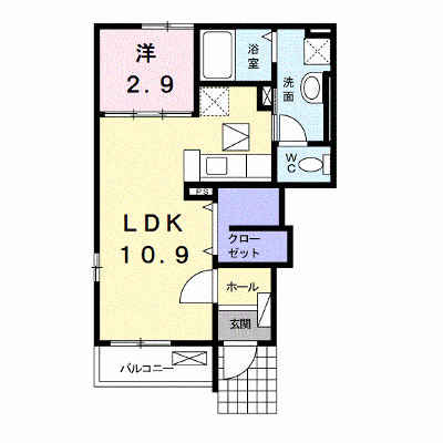 シェーンベルク土器　Ｅ 101【管理NO：1-017517501-01010】 ★家具家電は申し込み後に搬入します★ ★2026年12月中旬入居可能★の外観画像