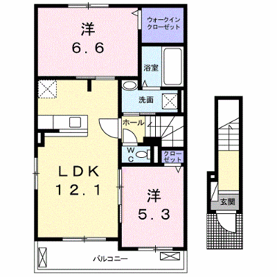 シャンパーニュ・アベニュー　Ｅ 201【管理NO：1-023864903-02010】 ★家具家電は申し込み後に搬入します★ ★2027年02月上旬入居可能★の外観画像