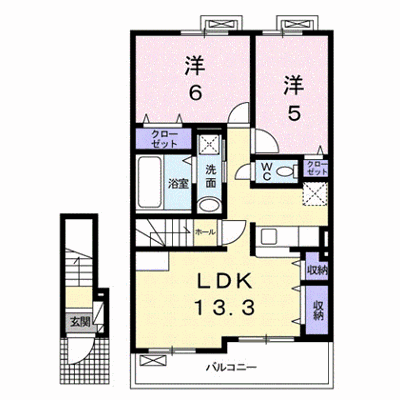スミールⅡ 203【管理NO：1-023431702-02030】 ★家具家電は申し込み後に搬入します★ ★2027年01月下旬入居可能★の外観画像