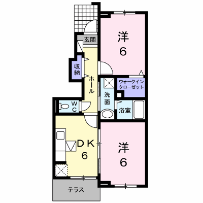 ヴィラージュ参番館 102【管理NO：1-016019503-01020】 ★家具家電は申し込み後に搬入します★ ★2026年11月下旬入居可能★の外観画像
