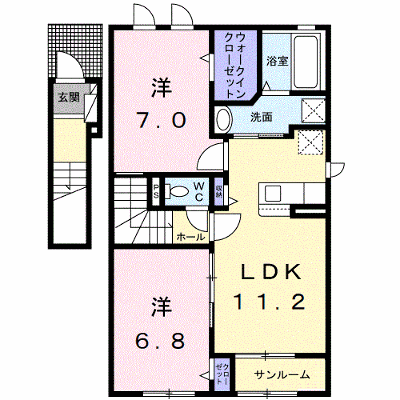 クレール・リードⅣ 201【管理NO：1-027860901-02010】 ★家具家電は申し込み後に搬入します★ ★2026年11月上旬入居可能★の外観画像