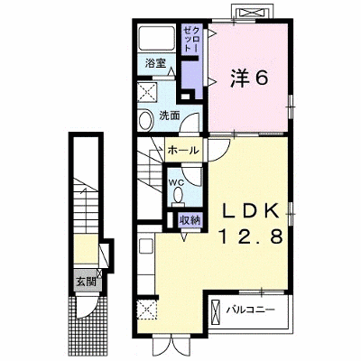 ｃｈａｔ　ｎｏｉｒ 203【管理NO：1-018426701-02030】 ★家具家電は申し込み後に搬入します★ ★2026年12月上旬入居可能★の外観画像