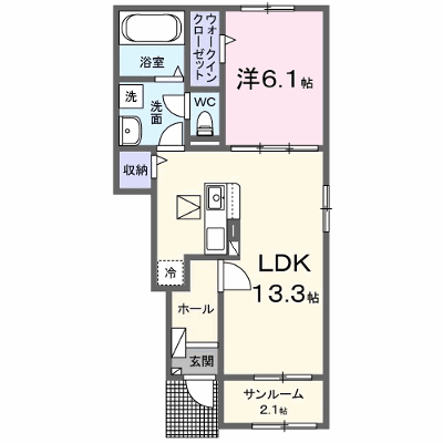 ユーセラーノＢ 106【管理NO：1-027726502-01030】 ★家具家電は申し込み後に搬入します★ ★2026年11月中旬入居可能★の外観画像