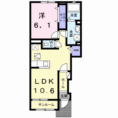プランドール片縄南 102【管理NO：1-023121201-01020】 ★家具家電は申し込み後に搬入します★ ★2026年12月上旬入居可能★の外観画像