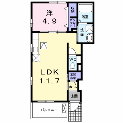 サンフラワー 101【管理NO：1-019215401-01010】 ★家具家電は申し込み後に搬入します★ ★2026年12月上旬入居可能★の外観画像