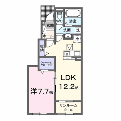 草深アパートⅣ 102【管理NO：1-028518502-01020】 ★家具家電は申し込み後に搬入します★ ★2027年04月上旬入居可能★の外観画像