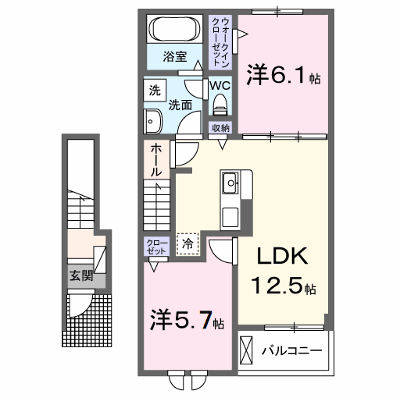 ヒカルサ船橋小室ノース 204【管理NO：1-028776401-02040】 ★家具家電は申し込み後に搬入します★ ★2027年02月上旬入居可能★の外観画像