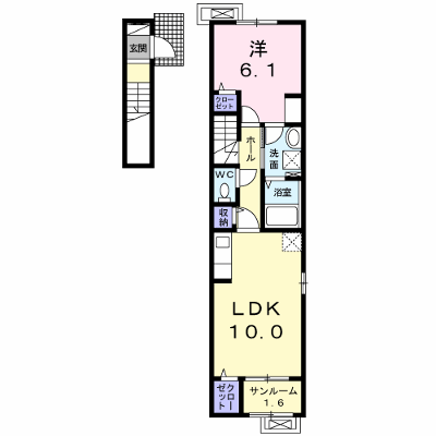 アンシャンテ　Ⅳ 201【管理NO：1-025002701-02010】 ★家具家電は申し込み後に搬入します★ ★2026年11月中旬入居可能★の外観画像