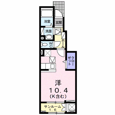 ラフィーネＥⅡ 102【管理NO：1-026289201-01020】 ★家具家電は申し込み後に搬入します★ ★2026年11月上旬入居可能★の外観画像