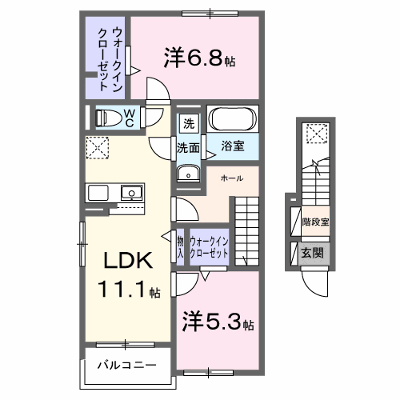 アリビオ 201【管理NO：1-028750801-02010】 ★家具家電は申し込み後に搬入します★ ★2027年04月上旬入居可能★の外観画像