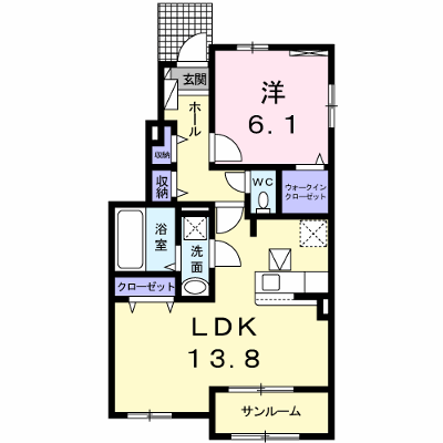 ボニートアンジュクロシェットＢ 101【管理NO：1-025215802-01010】 ★家具家電は申し込み後に搬入します★ ★2026年11月中旬入居可能★の外観画像