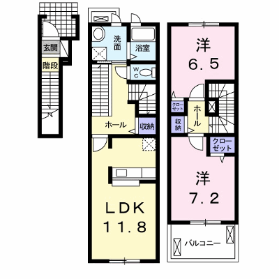 イデアル　ピエス 202【管理NO：1-017426701-02020】 ★家具家電は申し込み後に搬入します★ ★2026年12月中旬入居可能★の外観画像