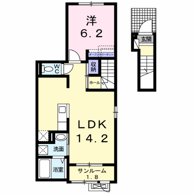 フレシール 201【管理NO：1-021051201-02010】 ★家具家電は申し込み後に搬入します★ ★2026年11月上旬入居可能★の外観画像