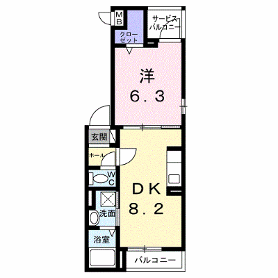 クラリエートⅣ 301【管理NO：1-028286101-03010】 ★家具家電は申し込み後に搬入します★ ★2027年02月上旬入居可能★の外観画像