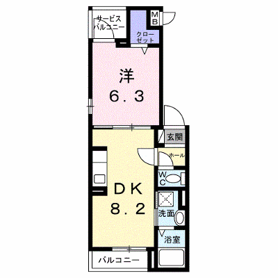 クラリエートⅣ 202【管理NO：1-028286101-02020】 ★家具家電は申し込み後に搬入します★ ★2027年02月上旬入居可能★の外観画像