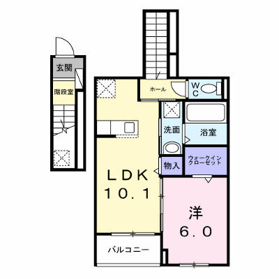 リテラ・テラス 205【管理NO：1-028048301-02050】 ★家具家電は申し込み後に搬入します★ ★2027年02月上旬入居可能★の外観画像
