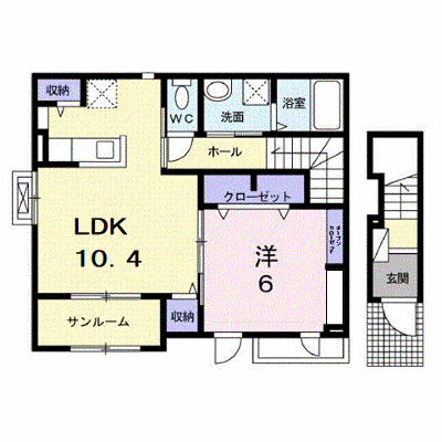 グレイス　日吉台 201【管理NO：1-023353001-02010】 ★家具家電は申し込み後に搬入します★ ★2026年11月中旬入居可能★の外観画像