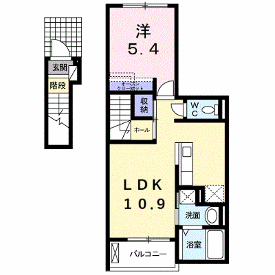 ジュネ　アヴニール 203【管理NO：1-019048201-02030】 ★家具家電は申し込み後に搬入します★ ★2026年12月上旬入居可能★の外観画像