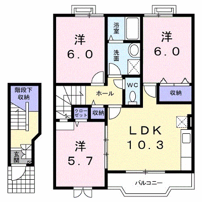 ベルセレーノＢ棟 202【管理NO：1-012466001-02020】 ★家具家電は申し込み後に搬入します★ ★2026年11月中旬入居可能★の外観画像