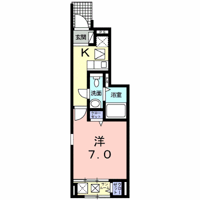 コーポかすみ 103【管理NO：1-021671101-01030】 ★家具家電は申し込み後に搬入します★ ★2026年12月上旬入居可能★の外観画像
