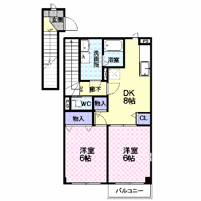 ボーアザリー 201【管理NO：1-010156401-02010】 ★家具家電は申し込み後に搬入します★ ★2026年11月下旬入居可能★の外観画像