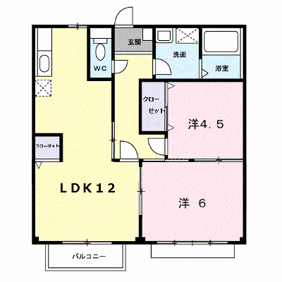 エリール御幸ヶ原　Ａ 205【管理NO：1-004353101-02040】 ★家具家電は申し込み後に搬入します★ ★2027年01月下旬入居可能★の外観画像
