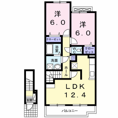 エスティーヌ・フェリオ 203【管理NO：1-020025801-02030】 ★家具家電は申し込み後に搬入します★の外観画像