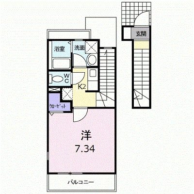 ドエル・ガーランド 202【管理NO：1-014664501-02020】 ★家具家電は申し込み後に搬入します★ ★2026年11月上旬入居可能★の外観画像