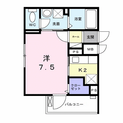 クロワール 302【管理NO：1-027352001-03020】 ★家具家電は申し込み後に搬入します★ ★2026年11月上旬入居可能★の外観画像