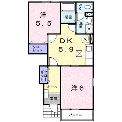 マロンシャンⅢ番館 105【管理NO：1-012287701-01040】 ★家具家電は申し込み後に搬入します★ ★2026年12月上旬入居可能★の外観画像