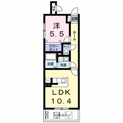 ジェルメ・アビタシオンＭ・Ｍ 102【管理NO：1-018376801-01020】 ★家具家電は申し込み後に搬入します★ ★2026年11月上旬入居可能★の外観画像