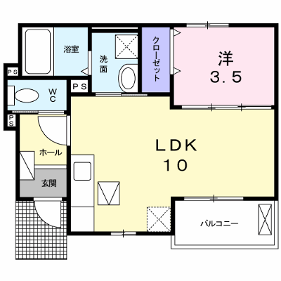 ヴァイオレットＢ 102【管理NO：1-022509402-01020】 ★家具家電は申し込み後に搬入します★ ★2026年12月中旬入居可能★の外観画像