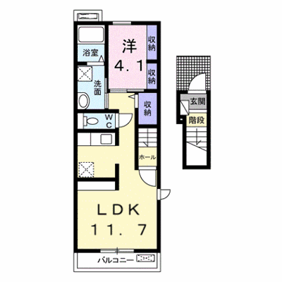 フォンテーヌ 201【管理NO：1-023235001-02010】 ★家具家電は申し込み後に搬入します★ ★2026年12月中旬入居可能★の外観画像