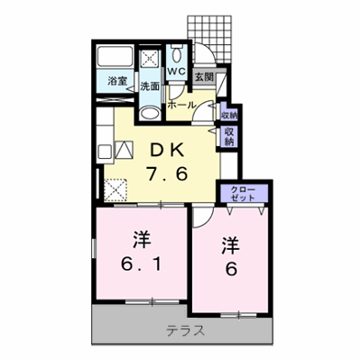 シェモアＢ 105【管理NO：1-019931902-01040】 ★家具家電は申し込み後に搬入します★ ★2027年01月上旬入居可能★の外観画像