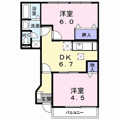 ブルックサイドエレガンス 103【管理NO：1-010282501-01030】 ★家具家電は申し込み後に搬入します★ ★2026年12月中旬入居可能★の外観画像