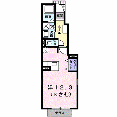 アウローラⅡ 101【管理NO：1-012965802-01010】 ★家具家電は申し込み後に搬入します★ ★2026年12月上旬入居可能★の外観画像