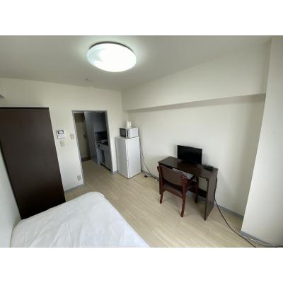 ユニオンマンスリー調布１　605　1R・シングル☆■上層階で眺めのいいお部屋♪デスク＆チェア付き♪京王線で新宿・橋本・八王子まで乗換なしの物件写真2