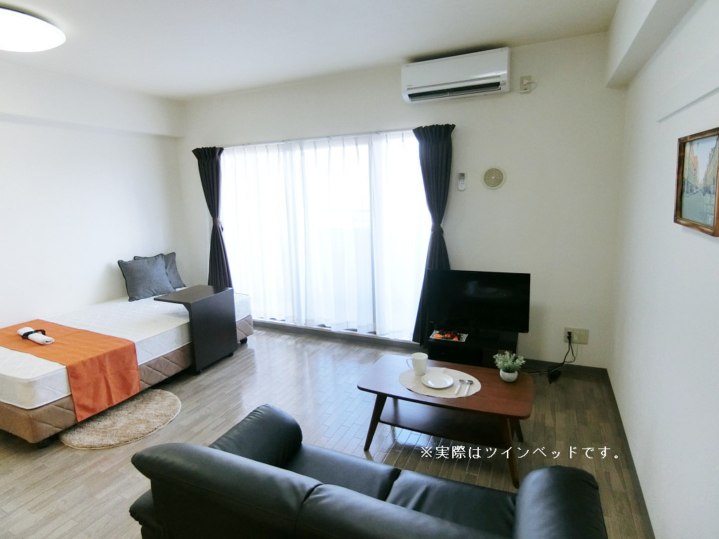 マンスリーリブマックス松山勝山町駅ウェスティン※『ツインベッド』【洋室14帖・32型TV・洗浄機能付き便座・NET対応】≪エクセレントシリーズ≫の物件写真3